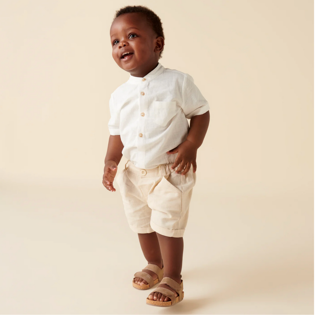 Linen shorts baby deals boy