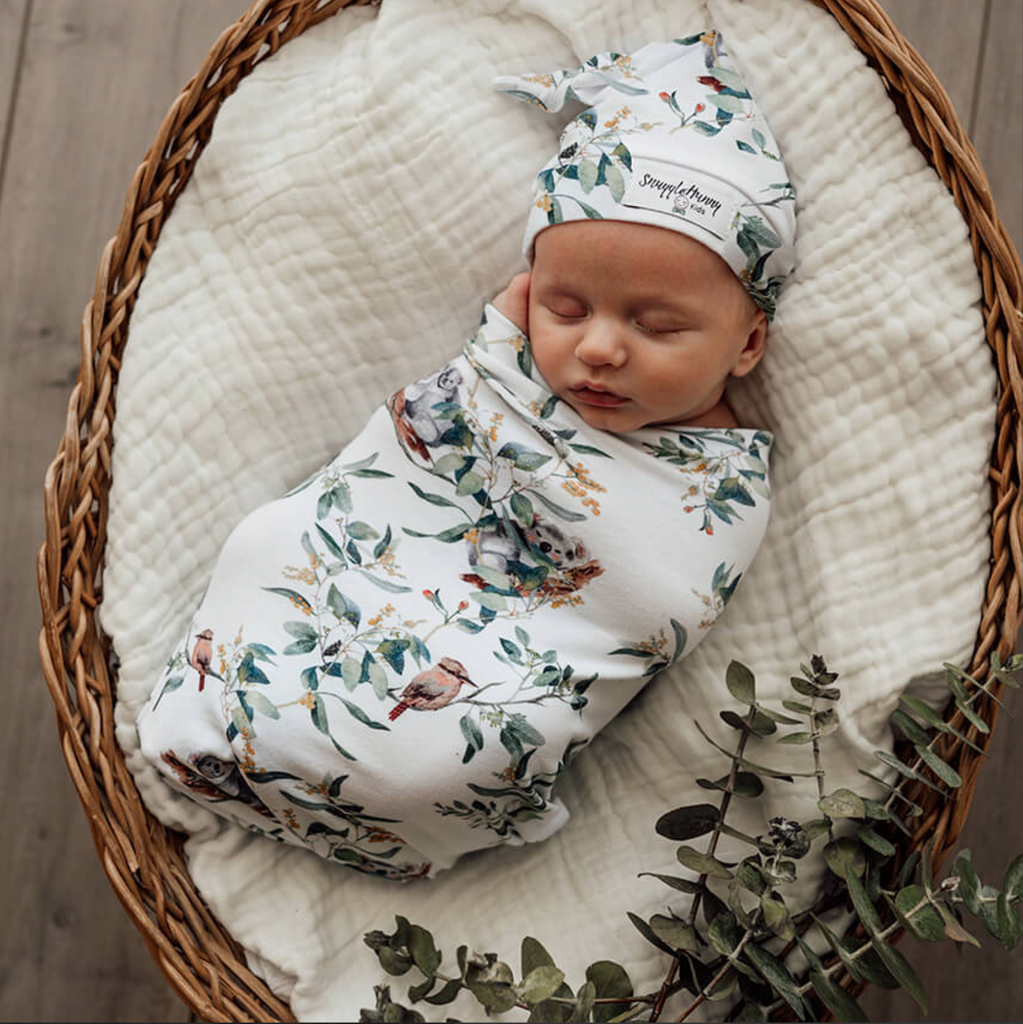 Eucalypt Snuggle Swaddle & Beanie Set SOLD OUT