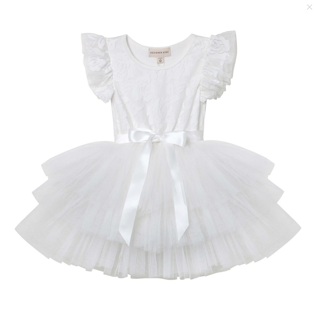 My First Lace Tutu S/S - Ivory