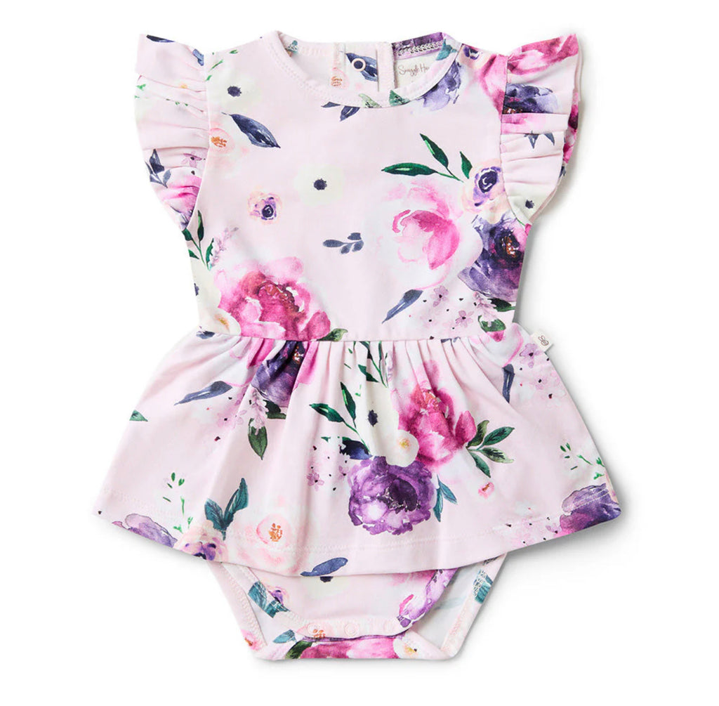 Floral Kiss Short Sleeve Organic Dress