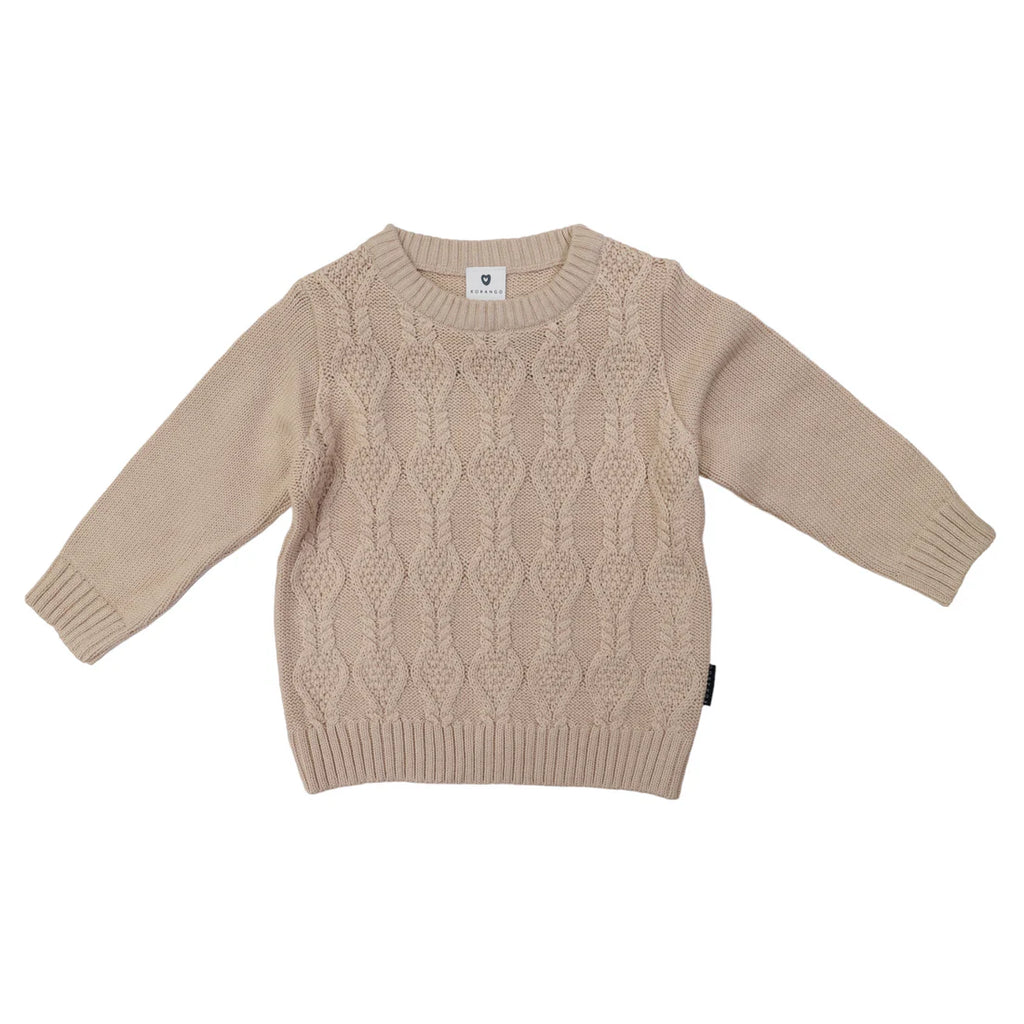 Cable Knit Sweater -Sand