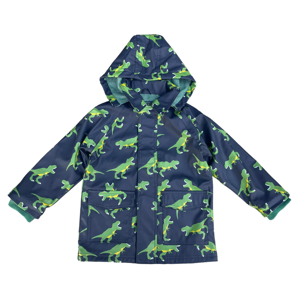 T-REX TERRY TOWELLING LINED RAINCOAT PEACOAT