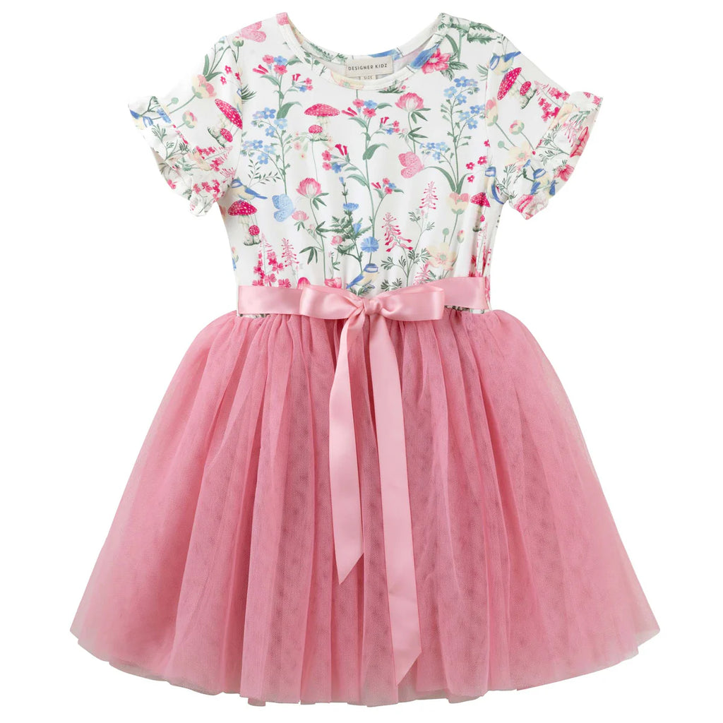 Summer Meadow Short Sleeve Tutu Dress