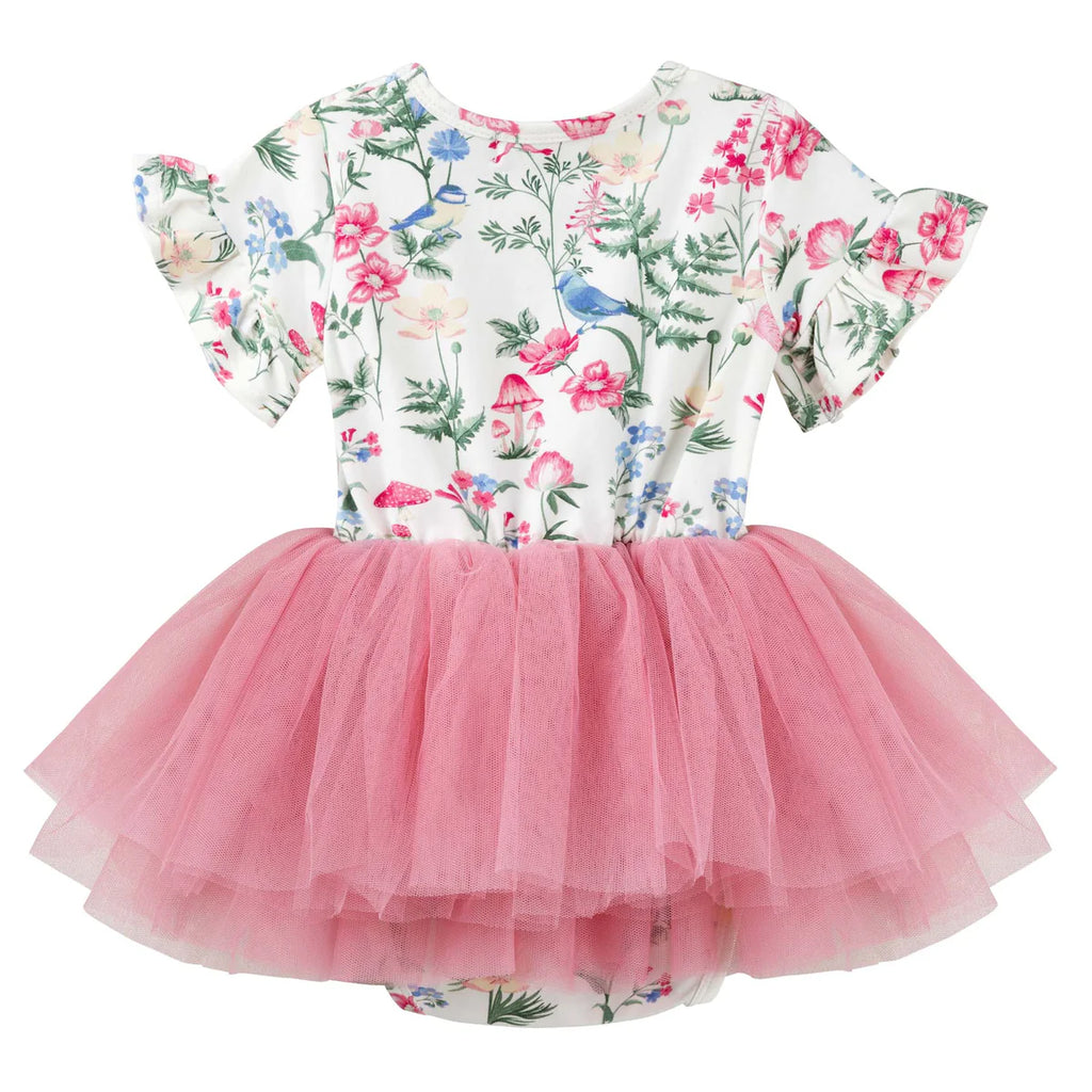 Summer Meadow Short Sleeve Tutu Romper