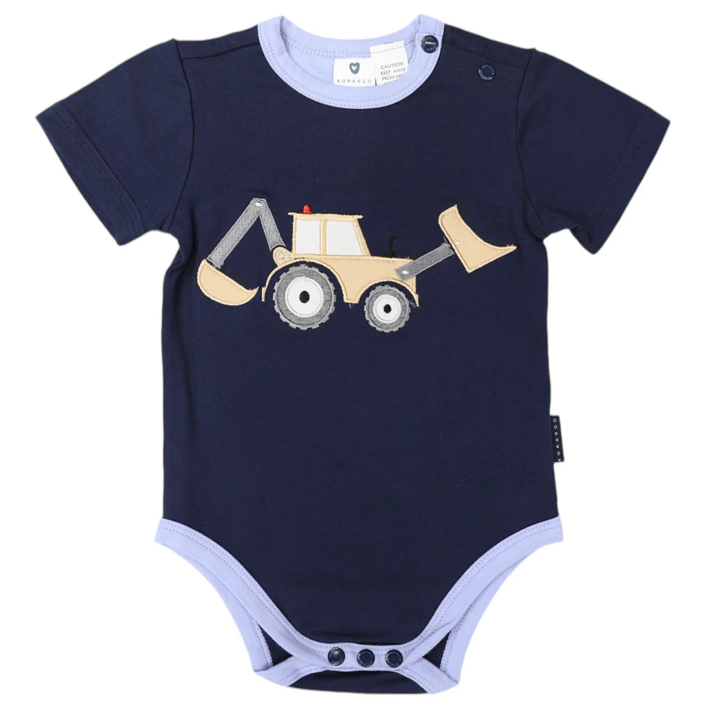 DIGGER APPLIQUED BODYSUIT NAVY