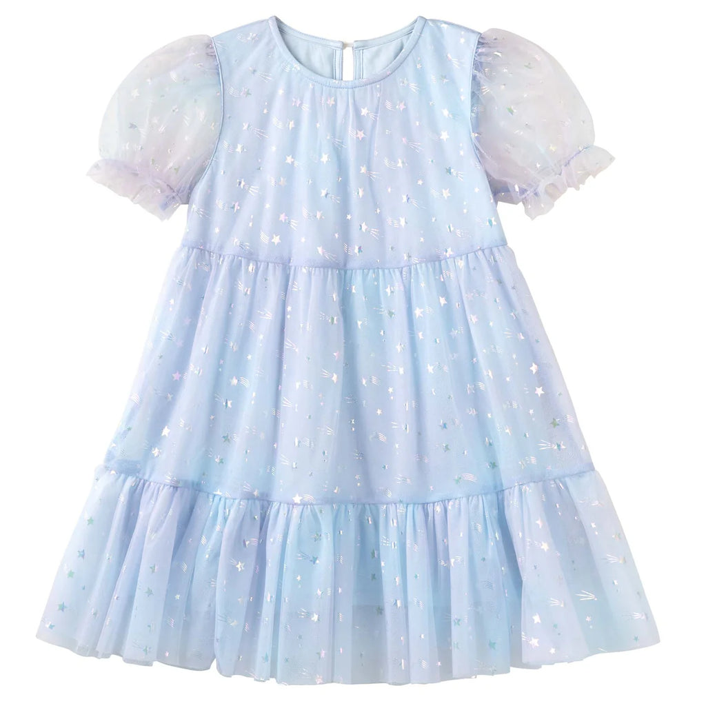 SHOOTING STAR TIERED DRESS