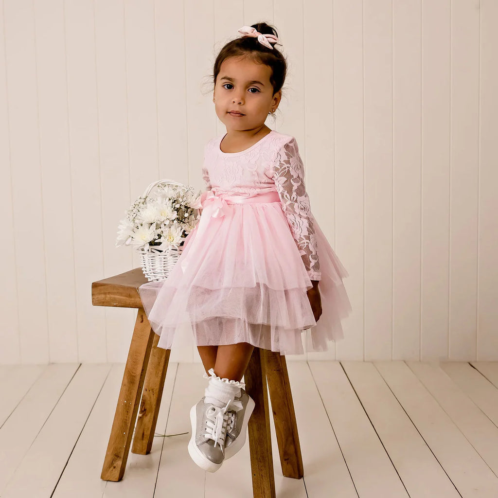 My First Lace Tutu L/S Pink