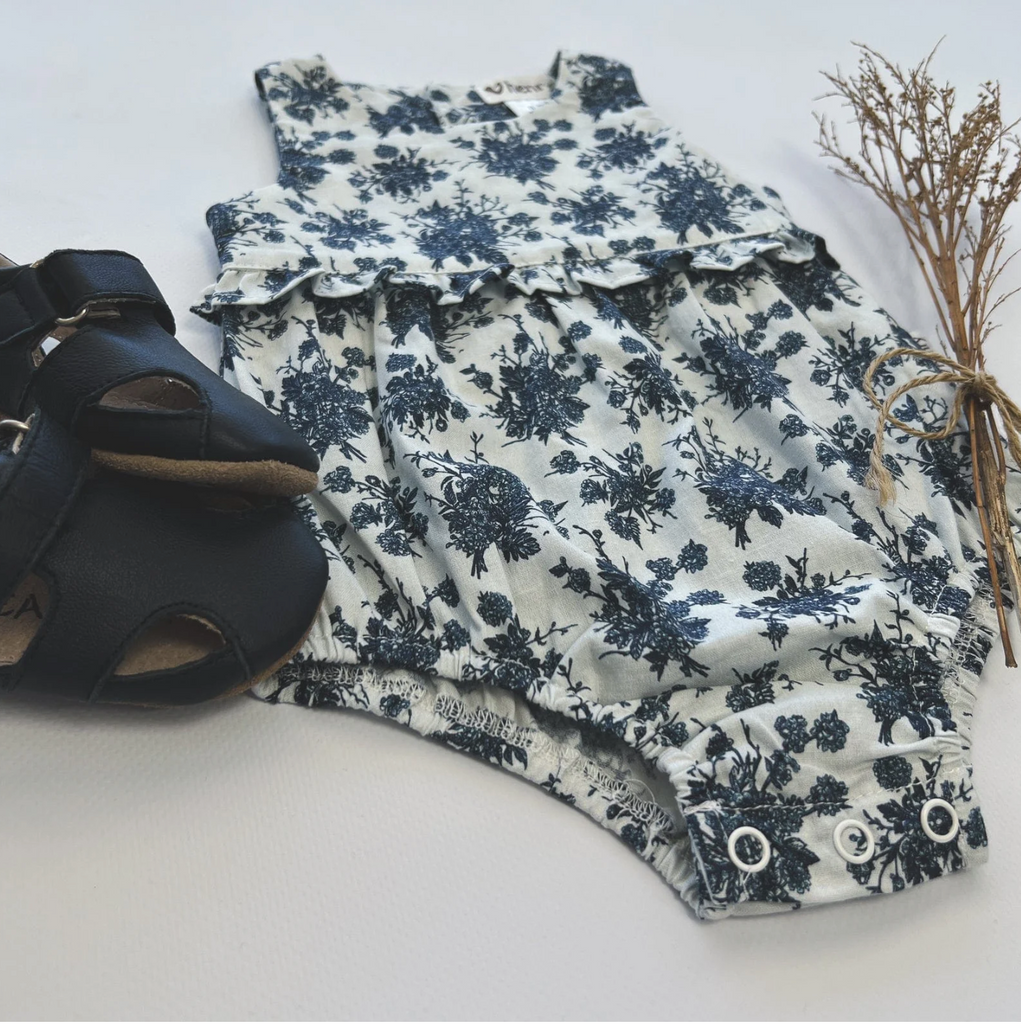 Baby Girls Nora Playsuit - Navy Floral SOLD OUT