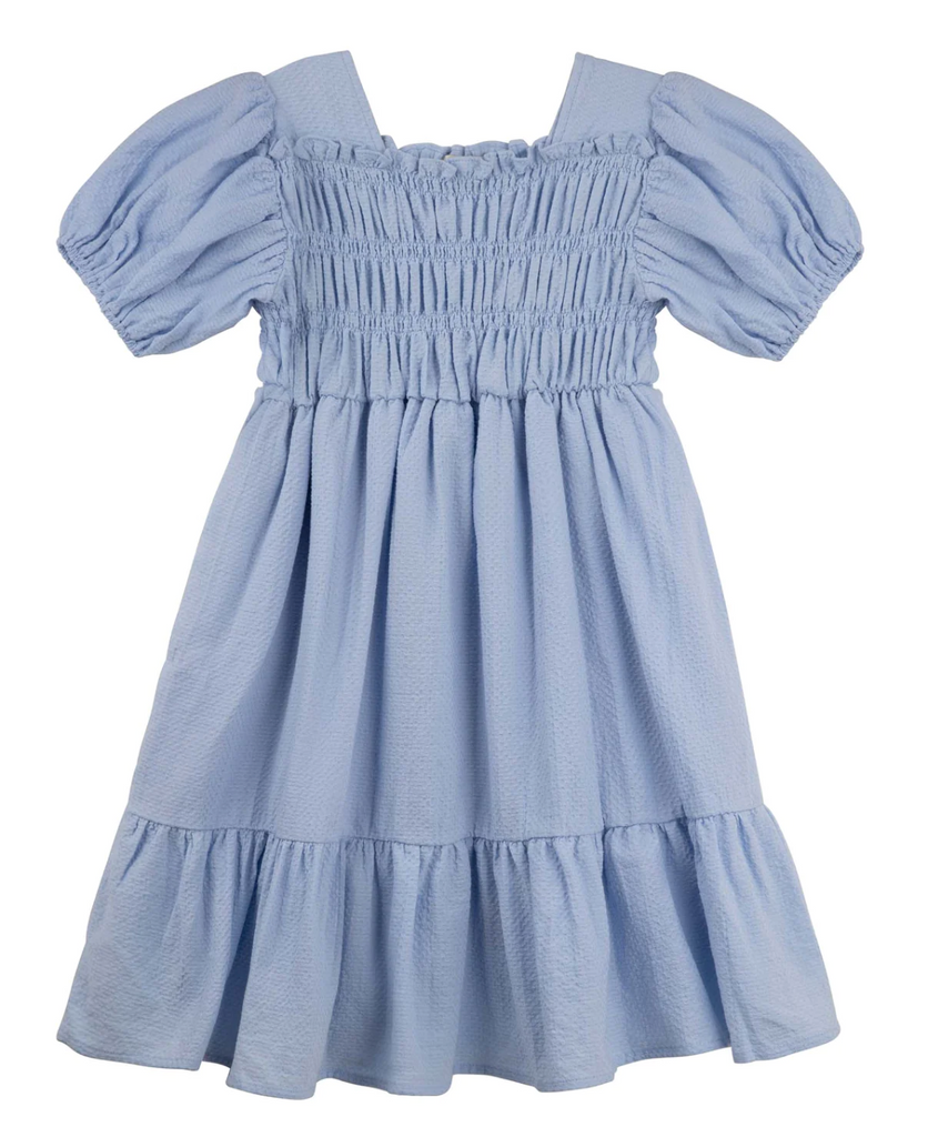 SOPHIE TIERED RUFFLE DRESS - PERIWINKLE