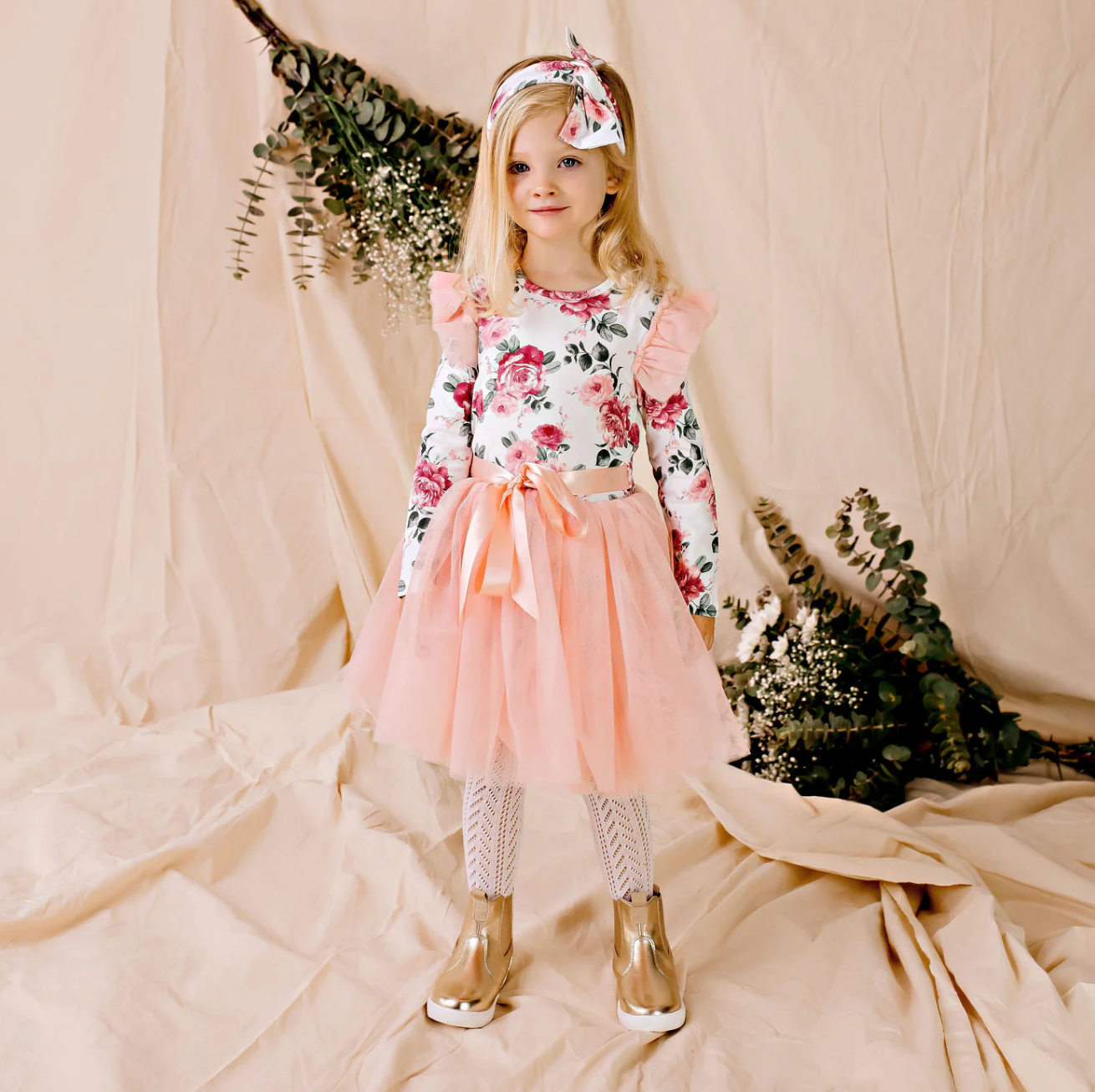 TILLY FLORAL L S TUTU DRESS Vintage Curls and Twirls