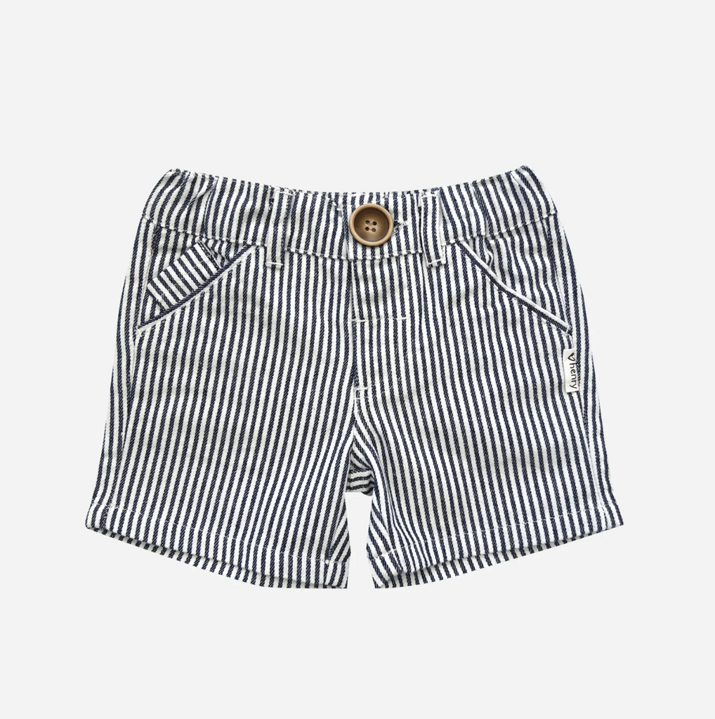 Baby Boys Dress Shorts - Navy Pinstripe