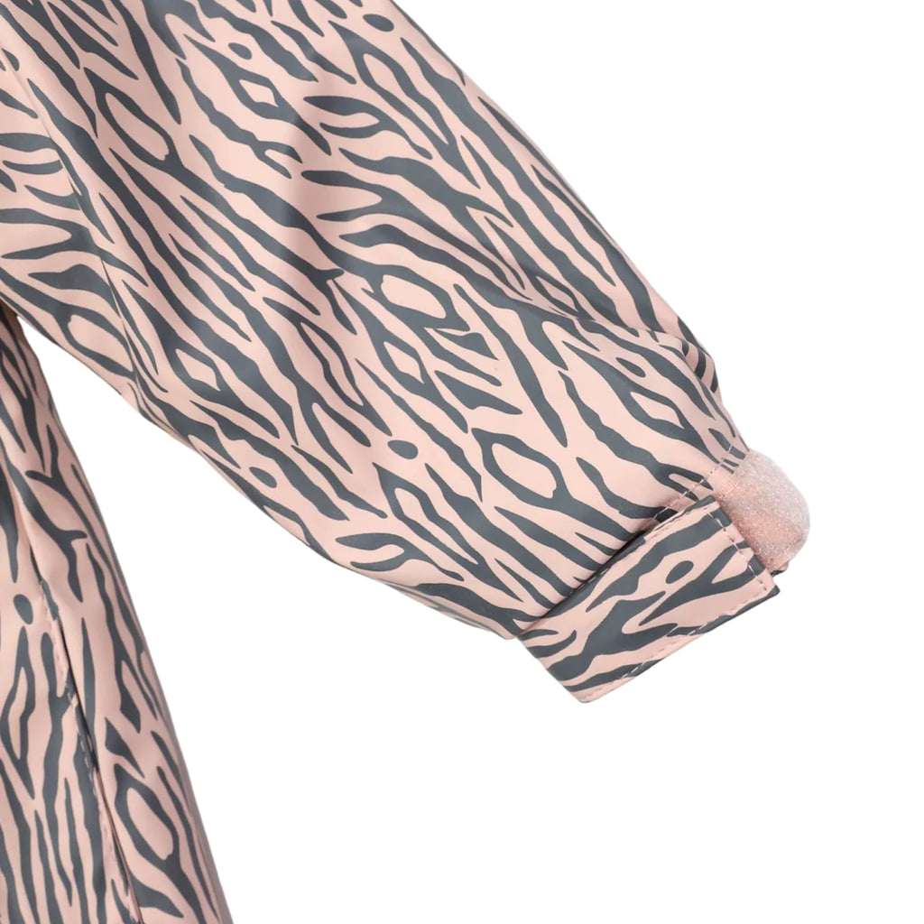 Tiger Stripes Raincoat - Dusty Pink
