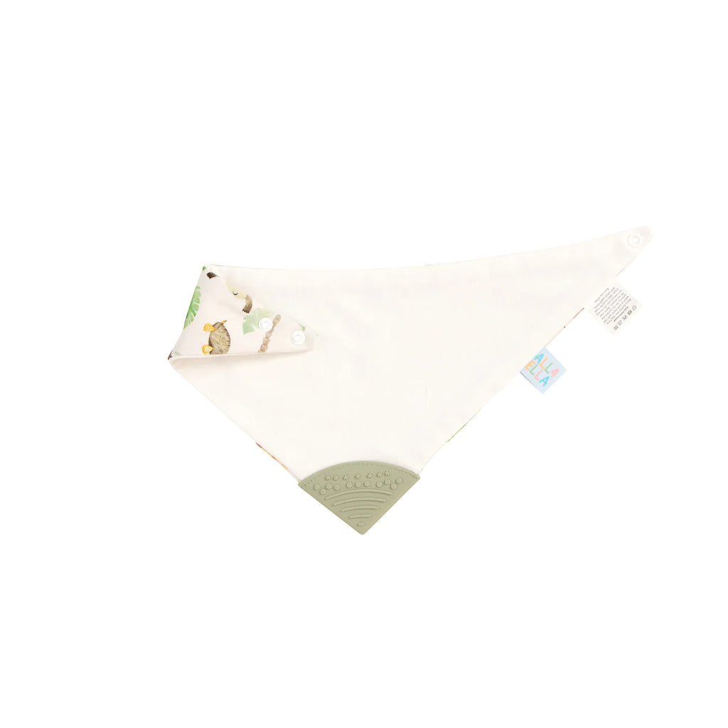 Bandana Bib with Silicone Teether - Jungle SOLD OUT