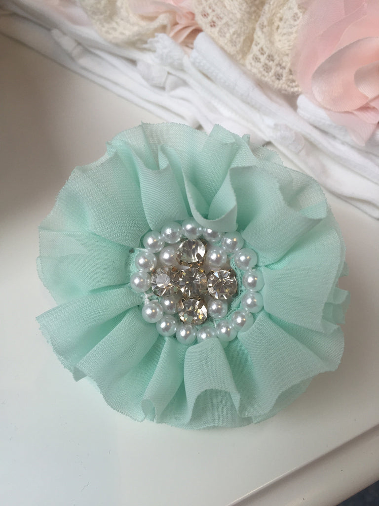 Mint and Pearls clip