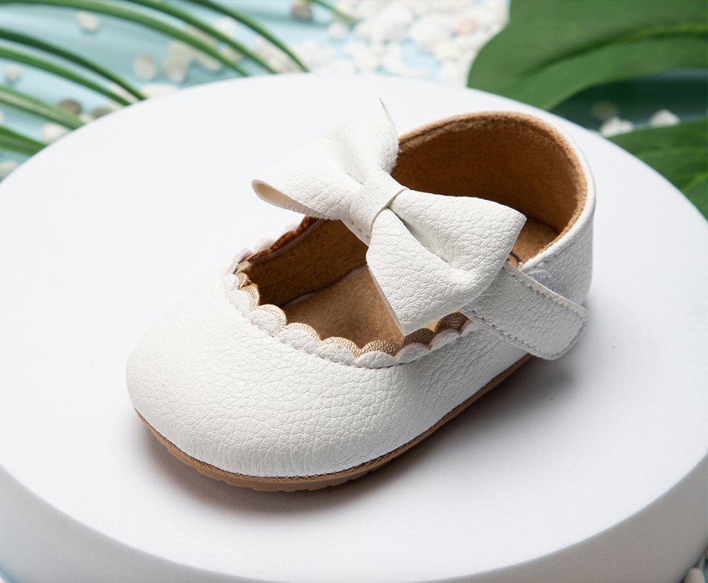 Bow pre walker baby shoes