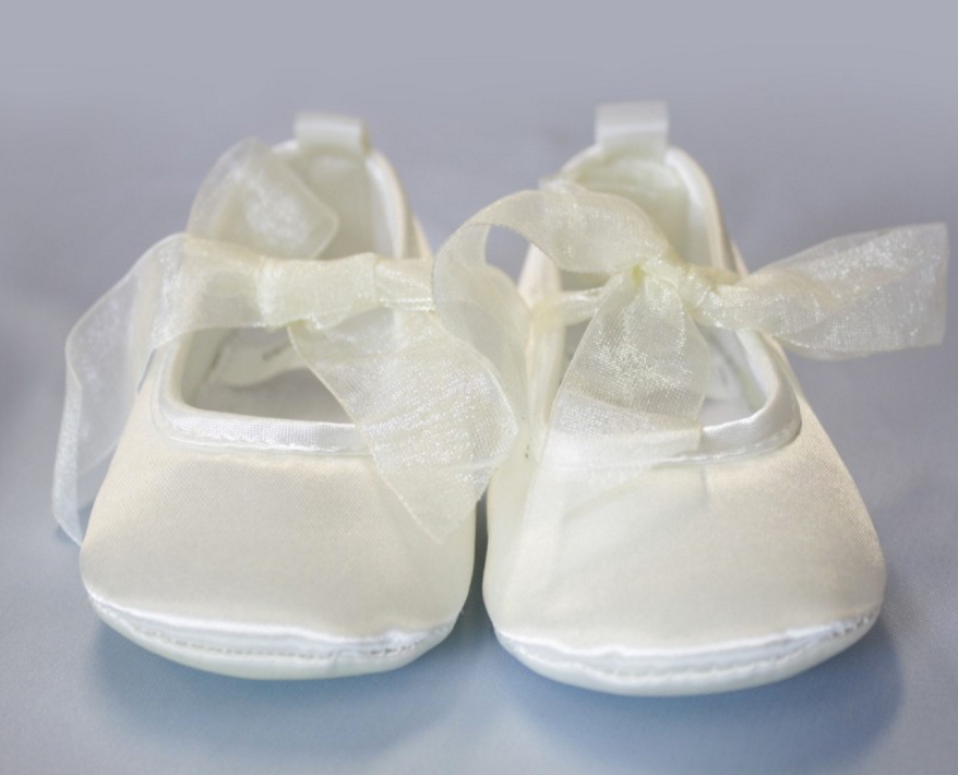 Satin ballet baby shoes - Plain