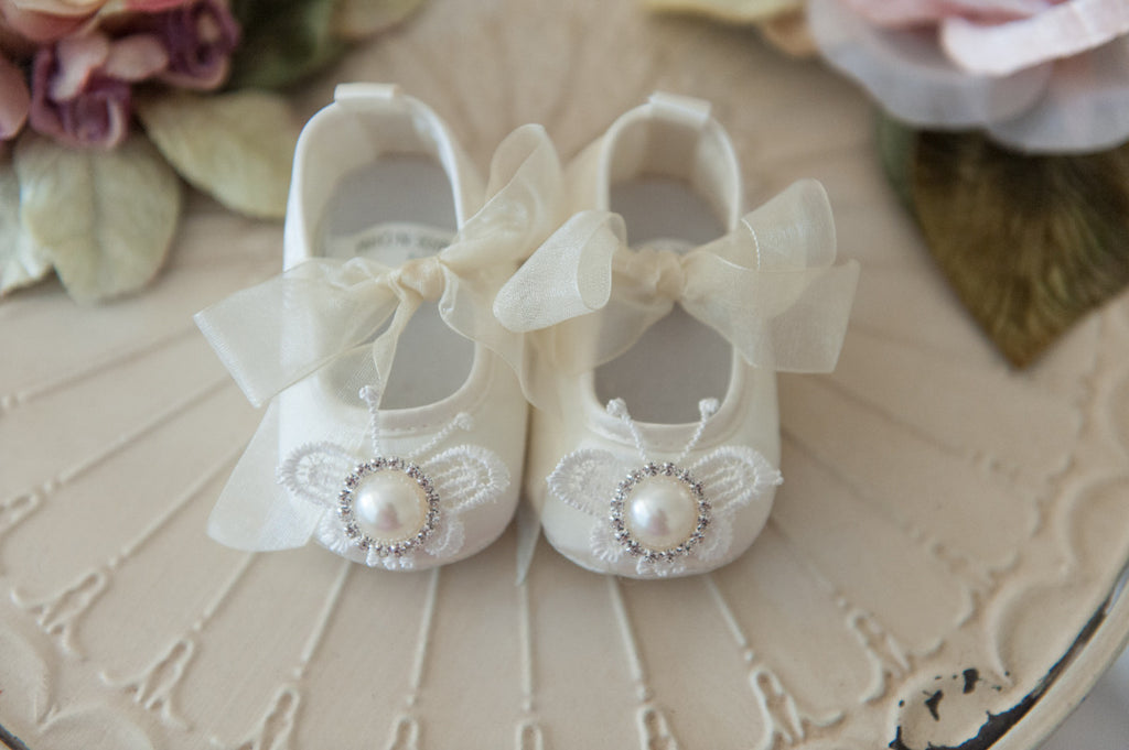 Baby Shoes Vintage Curls and Twirls