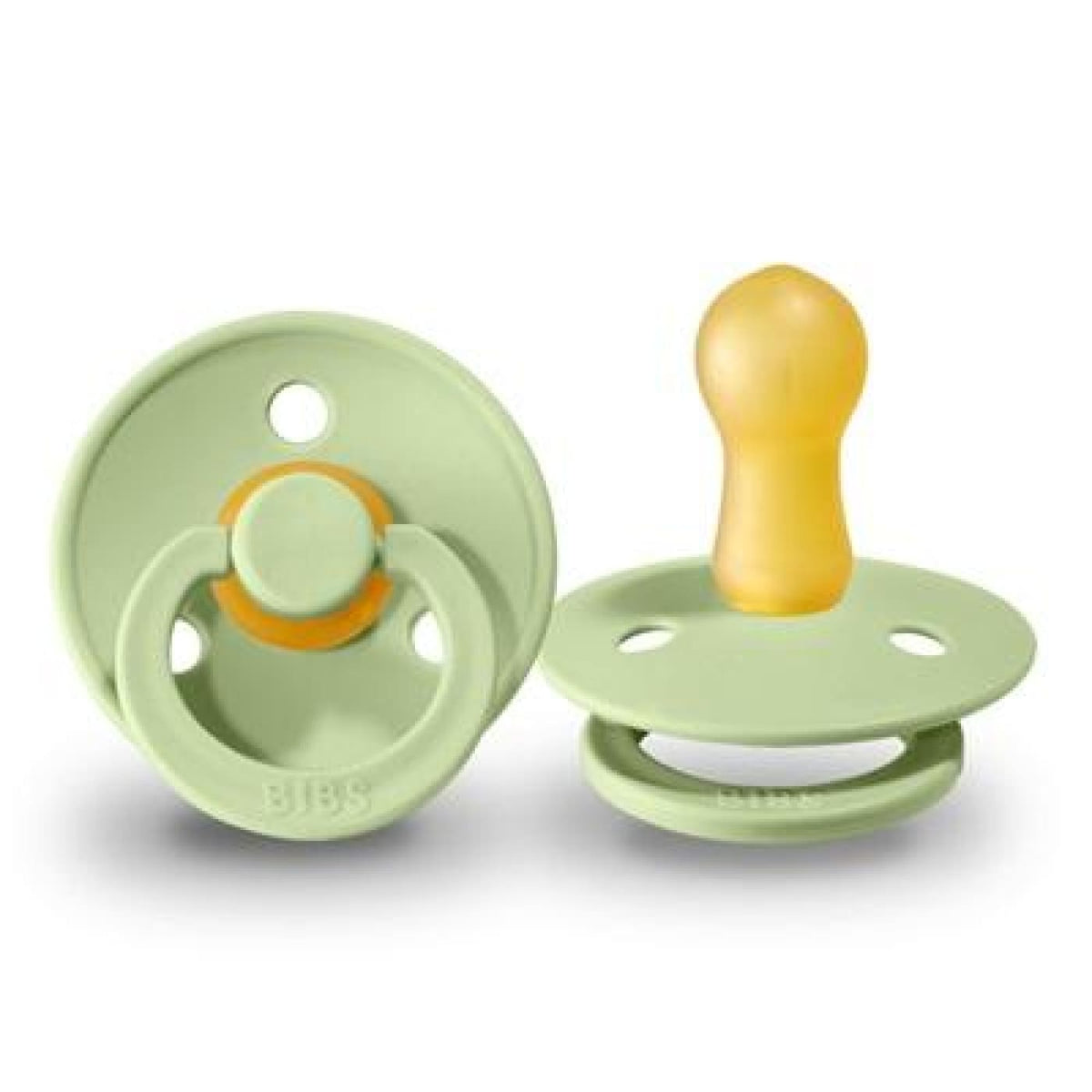 BIBS Dummy twin pack Pistachio Vintage Curls and Twirls