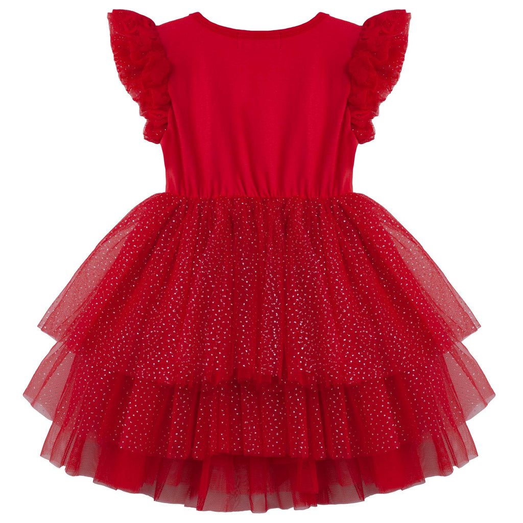 My First Lace Sparkle Tutu - Red