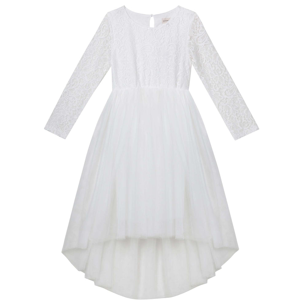 Delilah Lace Dress L/S - Ivory