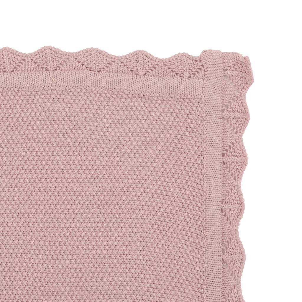Knitted Blanket - Rose