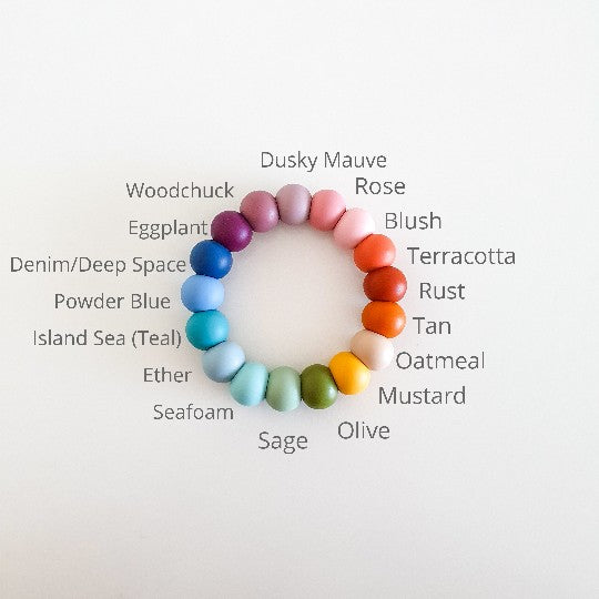 Bay Silicone and Beech Ring Teether SOLD OUT